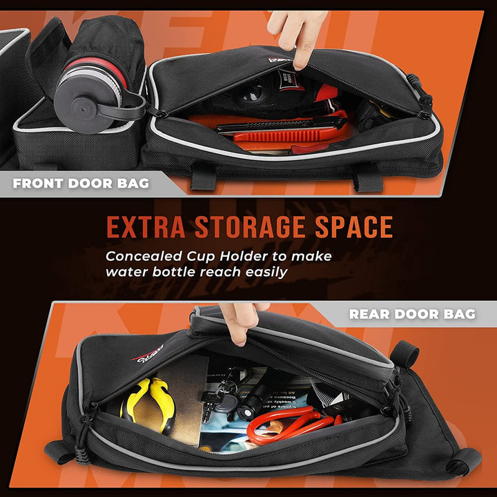 Can Am Maverick X3 Max Front and Rear Door Bags - Kemimoto