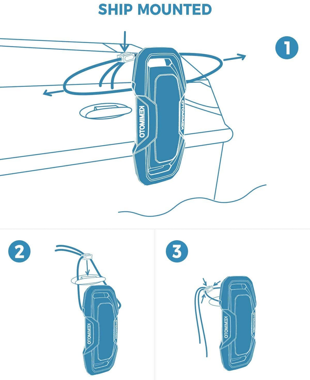 kemimoto Boat Gear Sentry Upgrade Boat Dock Fender Bumper - KEMIMOTO