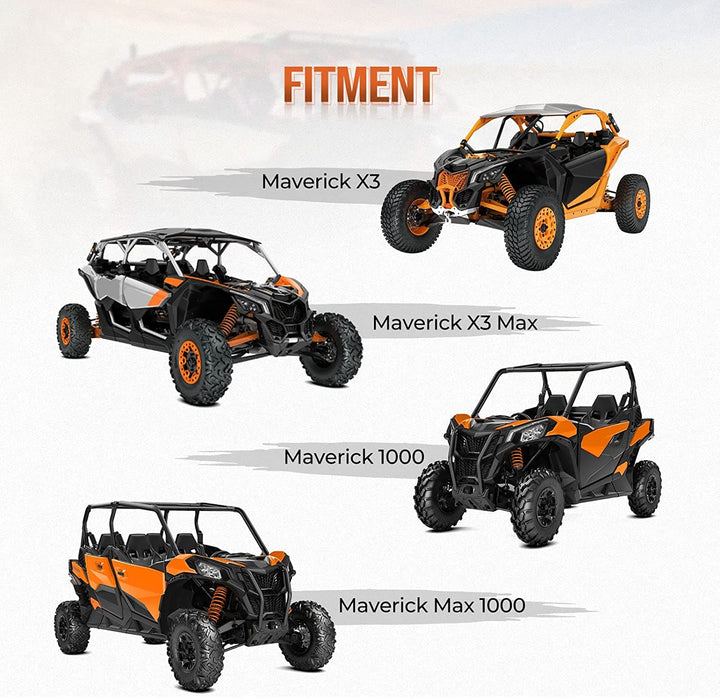 Can-Am Maverick X3 / X3 Max Mud Fender Flares - Kemimoto