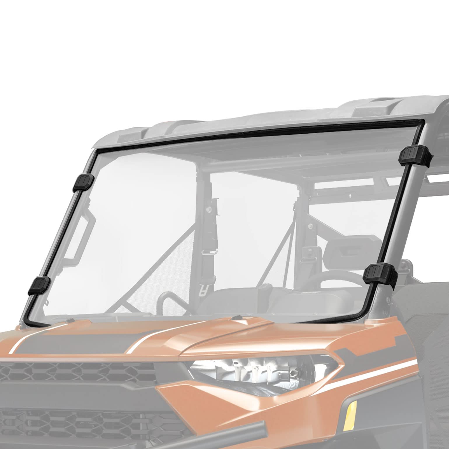 Front Windshield, Scratch Resistant Windshield Fit Ranger 570/ XP 900/1000/ Crew XP 1000/ Diesel 2014-2023 - Kemimoto