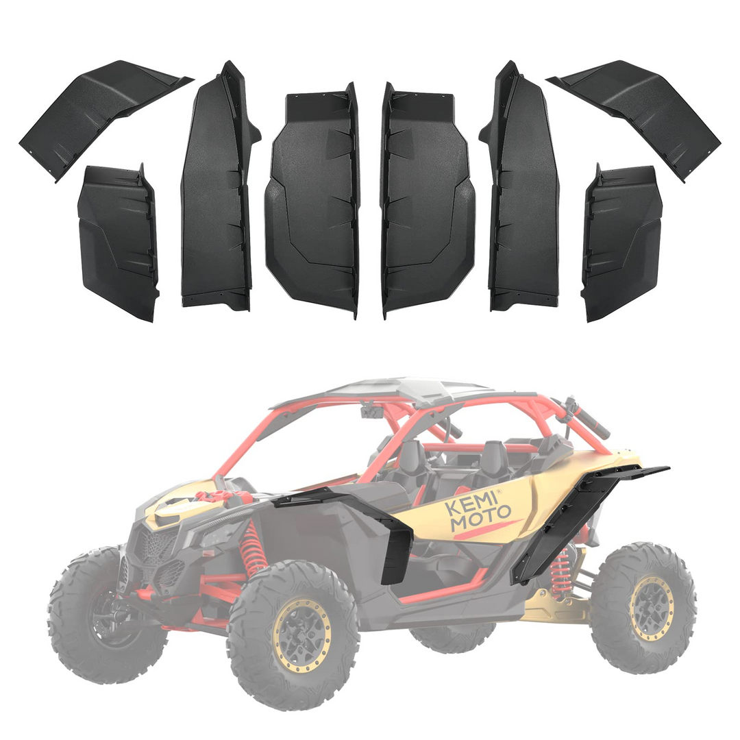 Extended Fender Flares & Side Mirrors For Can-Am Maverick X3 - Kemimoto