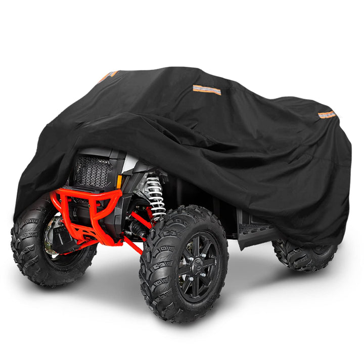 300D OXFORD Fabric 4 Reflective Strip Black ATV Cover L17997