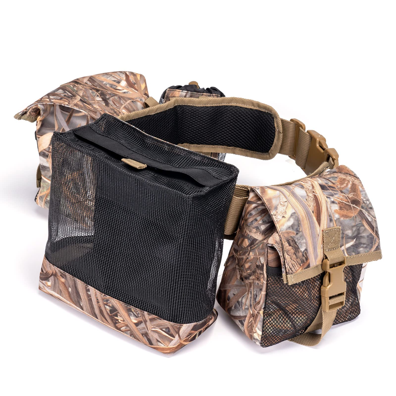 Camo Dove Belt with Game Pouch Shell Bottle Bags - Kemimoto