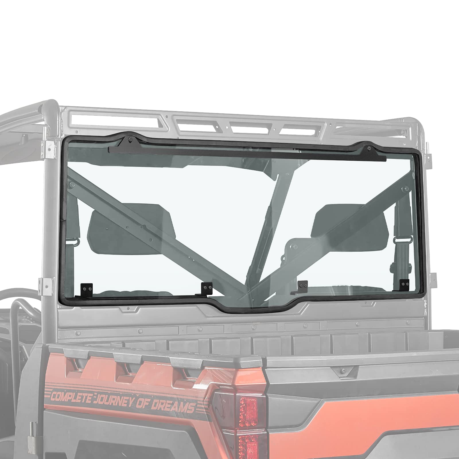 Polaris Ranger Rear Windshield Window Tint(Fit Roof) - Kemimoto