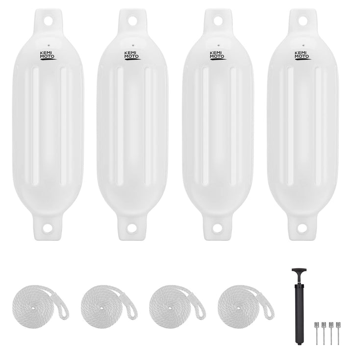 4 Packs Inflatable Boat Fenders Bumpers For 15-35ft Boat - Kemimoto