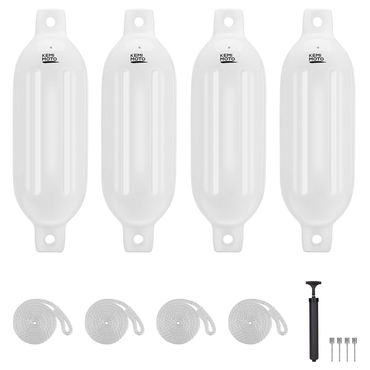 4 Packs Inflatable Boat Fenders Bumpers For 15-35ft Boat - Kemimoto