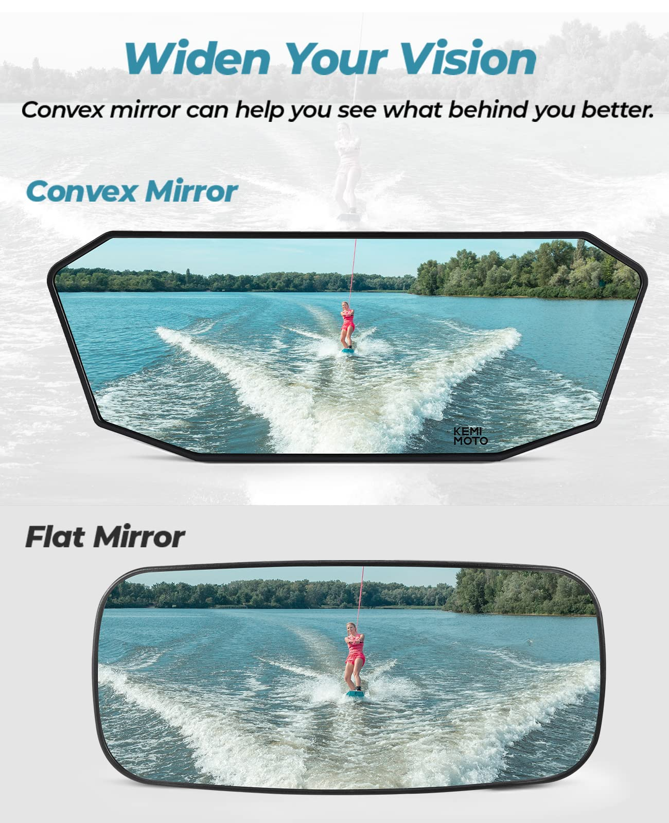 Universal Boat Rear View Mirror - Kemimoto
