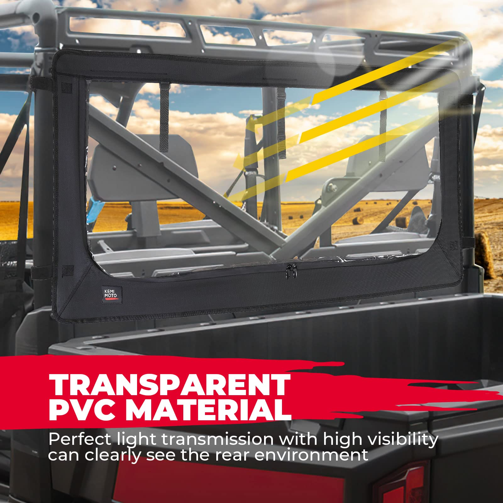 Rear Window Windshield for Polaris Ranger