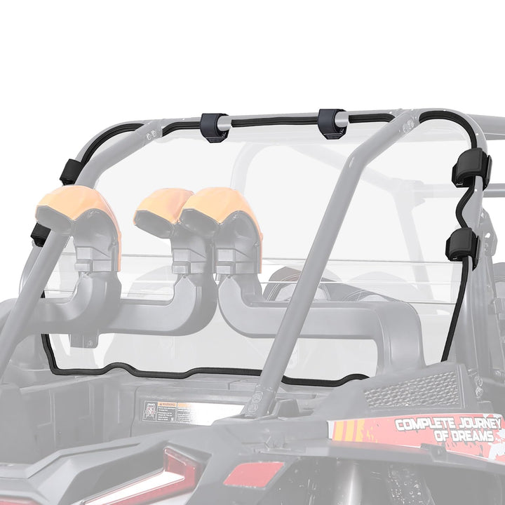 Heavy Duty Rear Clear Windshield Fit Polaris RZR XP 1000 / RZR XP 4 1000