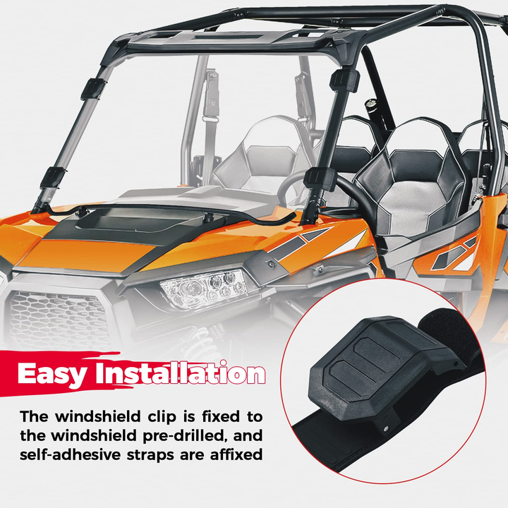 UTV Full Windshield Polaris RZR 800 / S 800/4 800, XP 900/4 900, RZR 570 - Kemimoto