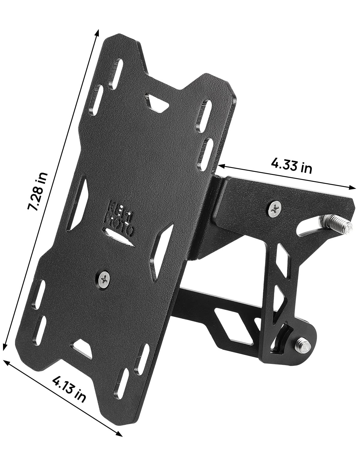 Motorcycle Side Mount License Plate Holder Bracket with LED Signal Light Fit Sportster S RH1250 2021-2023 - Kemimoto