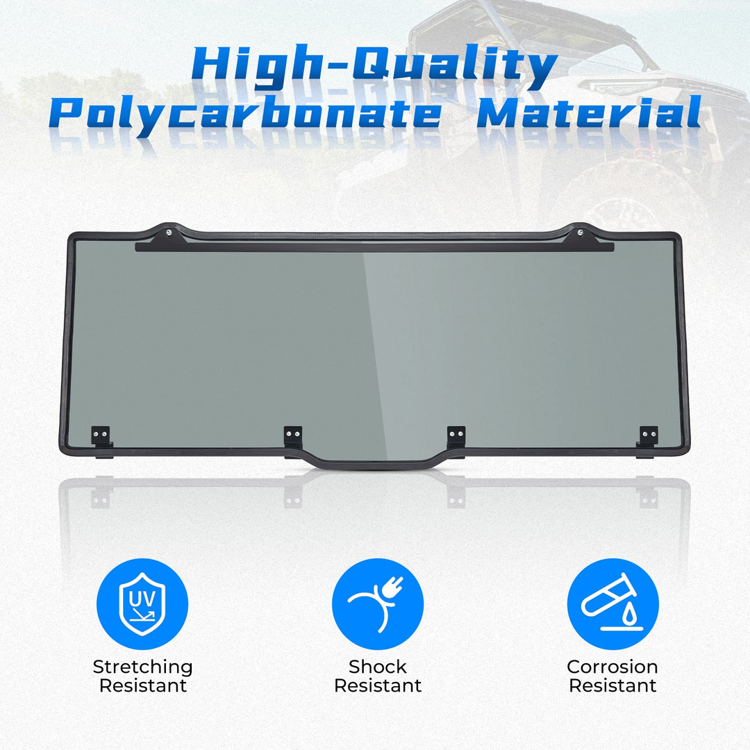 Polaris Ranger Rear Windshield Window Tint(Fit Roof) - Kemimoto