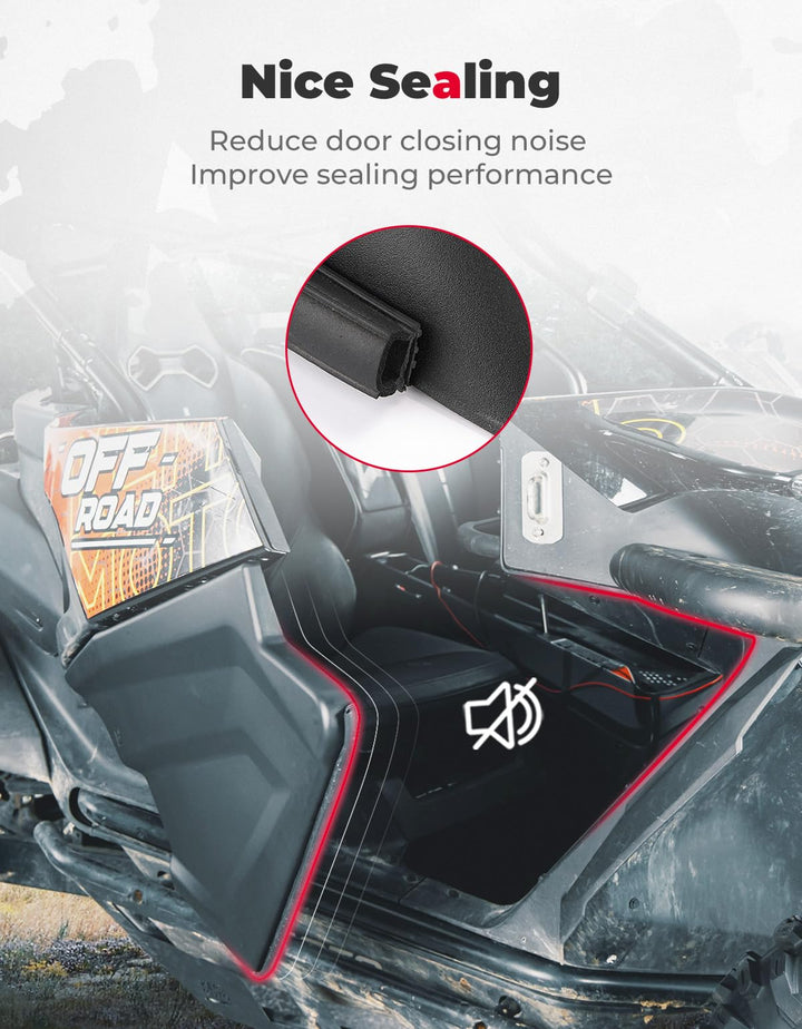 Plastic Lower Doors Inserts for CFMOTO ZForce 950 - Kemimoto