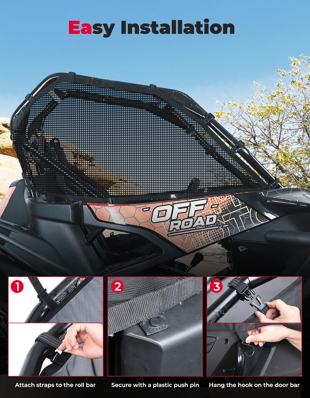 Upgraded Window Nets For CFMOTO ZForce 950 - Kemimoto