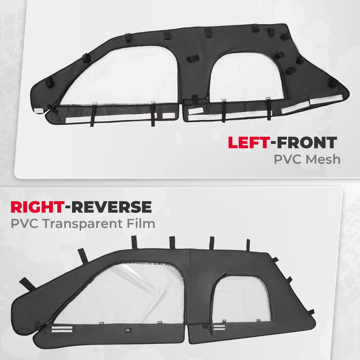 Upgraded Soft Upper Doors Set for RZR PRO XP 4 (2020-2022)