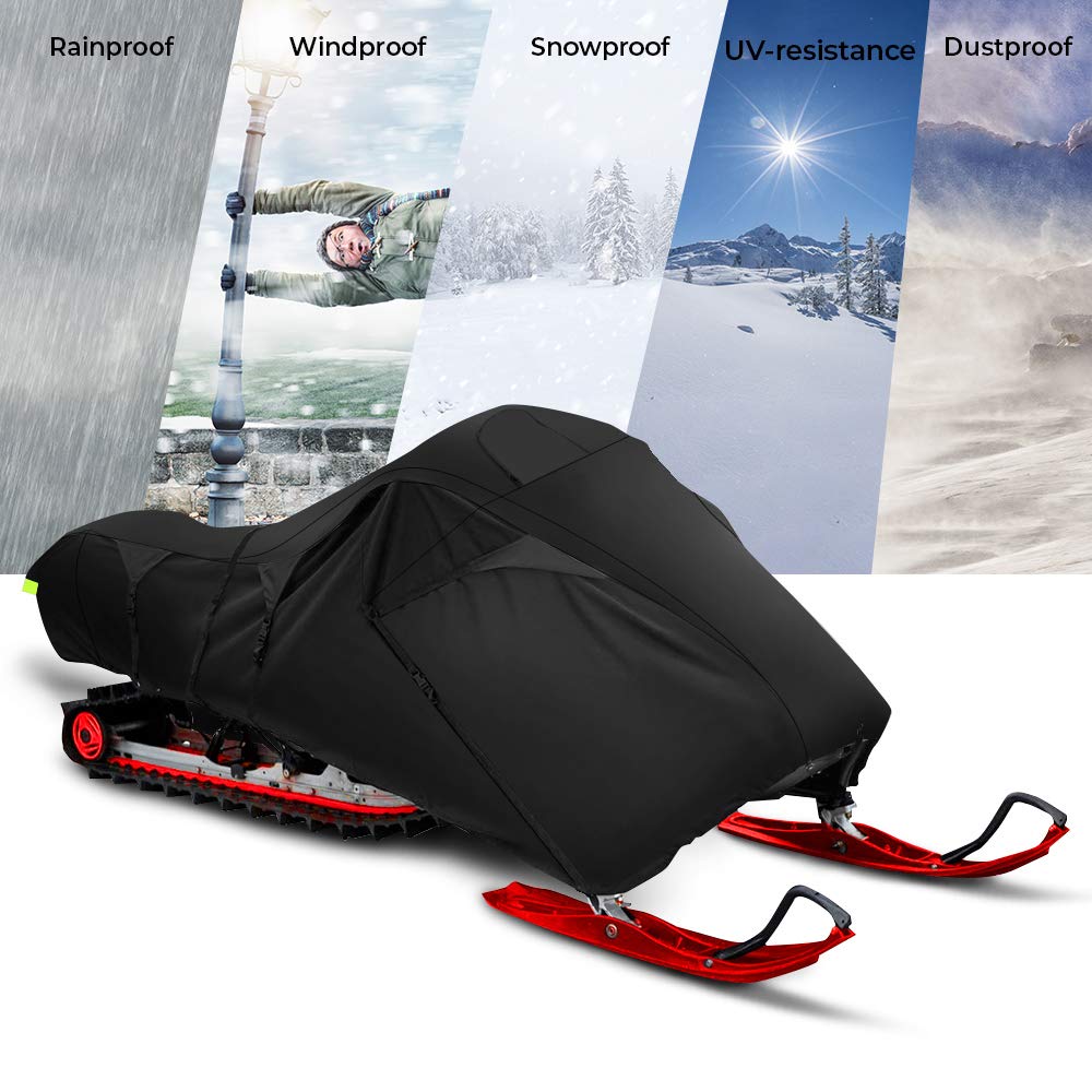 600D Heavy-Duty Snowmobile Cover Waterproof for Ski Doo Arctic Cat Polaris