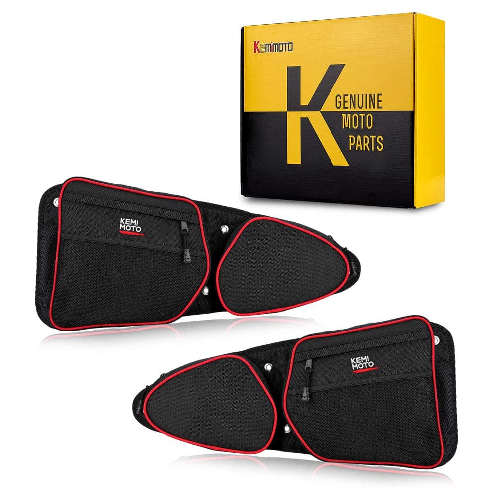 Polaris RZR XP 1000 900XC S900 Front Door Side Door Bags with Knee Pad - Kemimoto