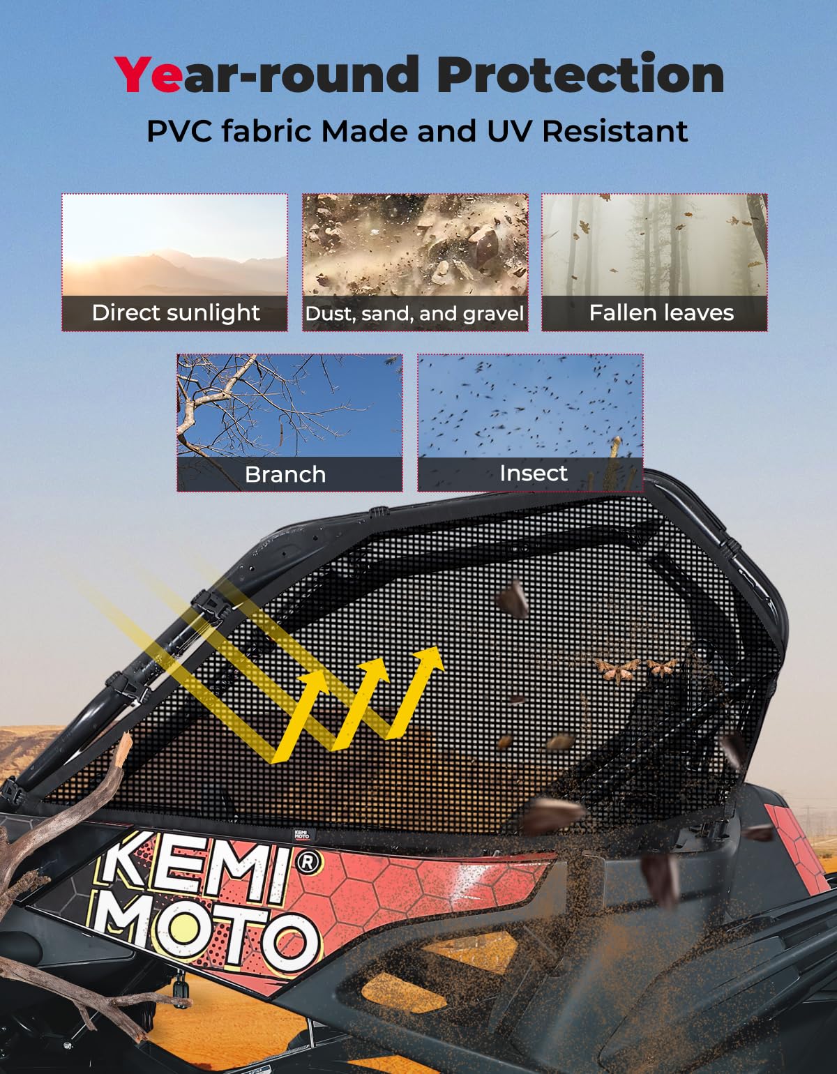 Upgraded Window Nets For CFMOTO ZForce 950 - Kemimoto