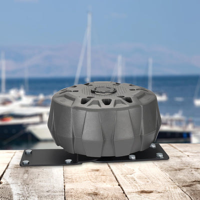 Boat Dock Bumper Wheel for Straight or Corner Mount, 1 PC, Grey - Kemimoto