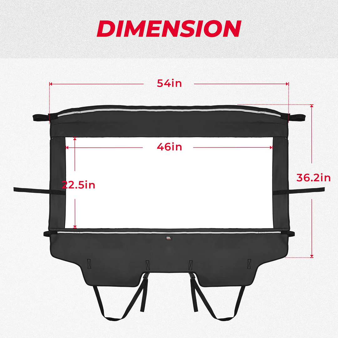 Rear Windshield for Kawasaki TERYX4 800 2013-2023