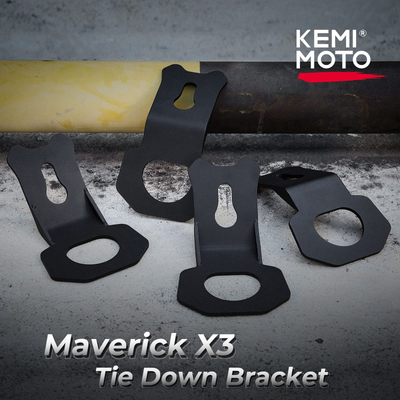 Can Am Maverick X3 Tie Down Brackets Hooks (4pc) - Kemimoto