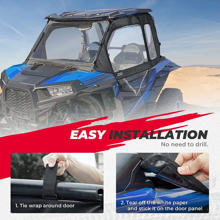 Polaris RZR Soft Door, Cab Enclosures fit 2014+ Polaris RZR XP 1000 - Kemimoto