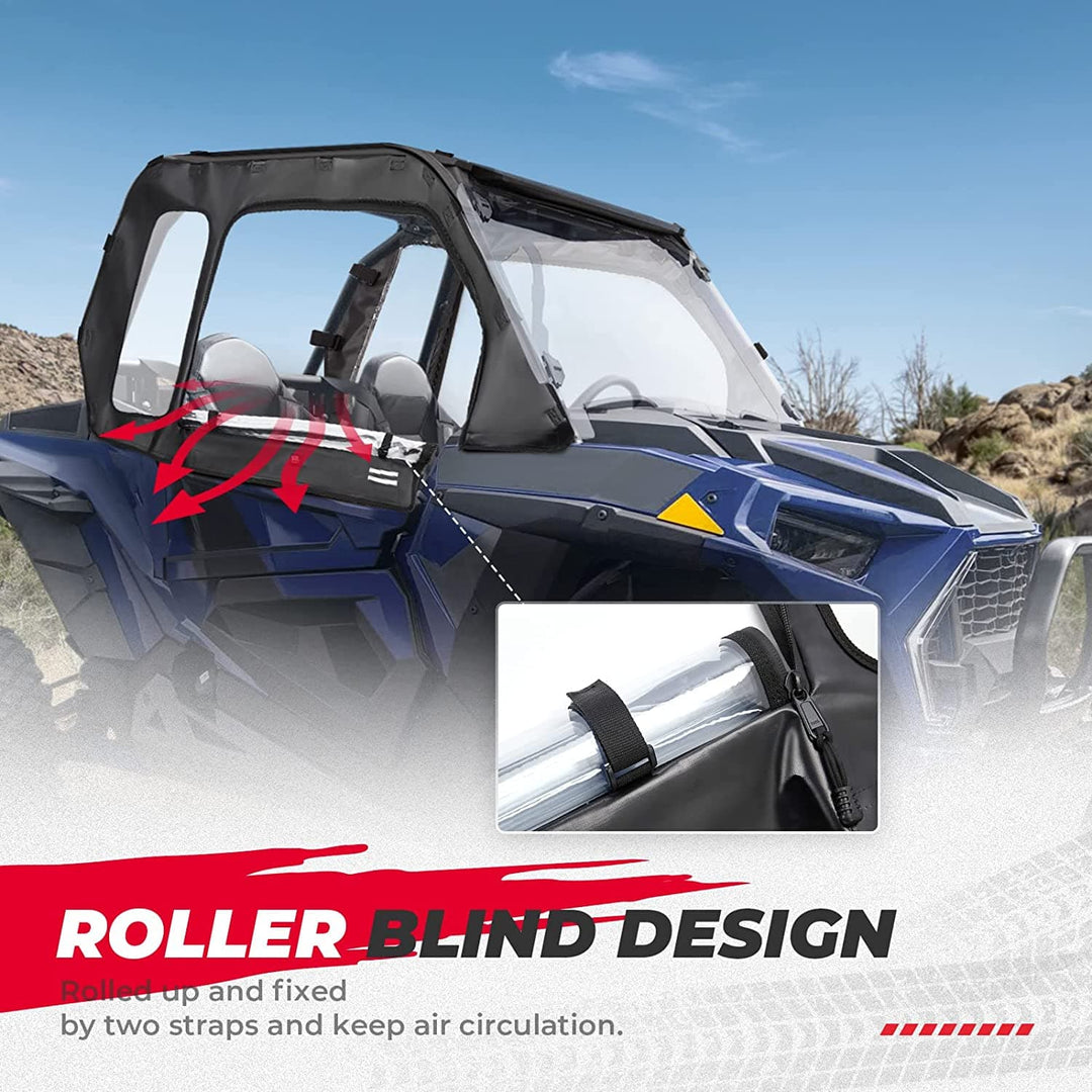 Polaris RZR Soft Door, Cab Enclosures fit 2014+ Polaris RZR XP 1000 - Kemimoto